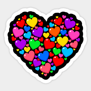 Big Rainbow Heart Sticker